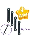 4 ADET Beşik Sallama Aparatı Siyah 14.5 Cm