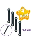 4 ADET Beşik Sallama Aparatı Siyah 15.5 Cm