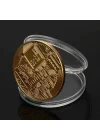 4 Adet Bitcoin Madeni Hatıra Parası Madeni Bitcoin Hediye Sikke Para