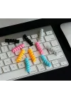 4 Adet Spiral Esnek Silikon Kablo Koruyucu iPhone - Micro USB ve TYPE-C ve Diğer Tüm Kablolar İçin Uygun Kablo Koruyucu 4 Farklı Renk
