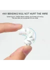 4 Adet Spiral Esnek Silikon Kablo Koruyucu iPhone - Micro USB ve TYPE-C ve Diğer Tüm Kablolar İçin Uygun Kablo Koruyucu 4 Farklı Renk