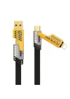 4 in 1 Çoklu USB Şarj Kablosu: 1M, Type C to Lightning Örgü Şarj Kablosu USB A/USB C 65W Tip C/27W PD Her Cihaz ile Uyumlu Metal Başlıklı