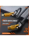 4 in 1 Çoklu USB Şarj Kablosu: 1M, Type C to Lightning Örgü Şarj Kablosu USB A/USB C 65W Tip C/27W PD Her Cihaz ile Uyumlu Metal Başlıklı