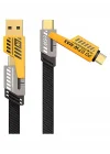 4-in-1 Usb-A Type-C To Lightning + Type-C 65w Hızlı Şarj Ve Data Kablosu (1,20mt)