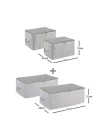 4lü Gri Renk Stuff & Things Hurç Set