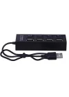 4 Port Usb 2.0 Hub Çoğaltıcı Çoklayıcı Switch Işıklı Anahtarlı