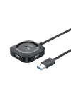 4 Port USB 3.0 Çoklayıcı Hub Siyah