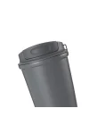 4 Work Flip Open Coffee Mug Çelik Termos 400 Mililitre Grey ST-251