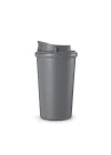4 Work Flip Open Coffee Mug Çelik Termos 400 Mililitre Grey ST-251