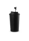 4 Work Flip Open Coffee Mug Çelik Termos 400 ML Black ST-250