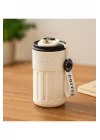 400ml Coffee Dereceli Beyaz Termos