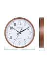 404-50447-INT 32,5 cm Atomik Ceviz Analog Duvar Saati