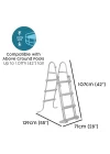 42/1.07 m Flip & Lock Havuz merdiveni