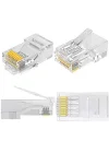 4220 100 Adet RJ45 Jack Cat5 İnternet Kablo Kablosu Ucu Konnektör Connector