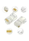 4220 100 Adet RJ45 Jack Cat5 İnternet Kablo Kablosu Ucu Konnektör Connector
