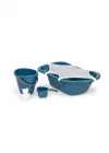 439 Banyo Seti 5 Parça Indigo Mavi