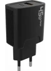 45 watt USB + Type-C PD Hızlı Şarj Başlık Adaptör Fast Turbo Qualcomm 3.0 (Yerli Üretim) (45w Çift Giriş)
