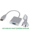 4548 HDMI to VGA Dönüştürücü Adaptör Kablosu (Ses Destekli)
