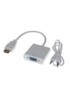 4548 HDMI to VGA Dönüştürücü Adaptör Kablosu (Ses Destekli)