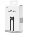 45W-5A USB-C to USB-C Hızlı Şarj ve Data Kablosu 1m Siyah