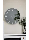 46 cm Gerçek Ayna Pleksi Rakam Dekoratif Duvar Saati
