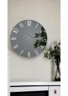 46 cm Gerçek Ayna Pleksi Rakam Dekoratif Duvar Saati