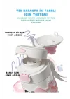 480ml Sevimli Hayvanlar Süslü Pipetli/Pipetsiz El Askılı Paslanmaz Çelik Termos (Pembe Panda)