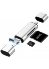 4858 Type C Usb Kart Okuyucu Micro Sd Card Reader Çevirici Dönüştürücü Adaptör