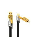 4in1 65W/PD27W UsbA to Lightining-Type-C/Type-C to Lightining-Type-C Turbo Şarj ve Data Kablosu