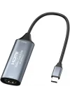 4K USB C 2.0 Type-C Video Capture Görüntü Yakalama Adaptörü Usb 4K 30Hz Akış Öğretim Video Konferans veya Canlı Yayın için Oyun Yakalama Kartı (HDMI aktarma için Kullanılmaz)