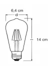 4W Dim Rustik Led Ampul Sarı Işık Armut Edison Ampul
