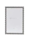 4x6 Fırçalanmış Nikel Metal Resim Çerçevesi Halat Tasarımlı