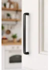 5li Alüminyum Dolap & Çekmece Kulp – Mat Siyah – 5’li Set – Modern Mobilya Kulpu