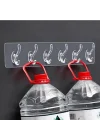 5li Şeffaf Süper Yapışkan Askı, Banyo, Mutfak Düzenleyici Askı, Kendinden Yapışkanlı
