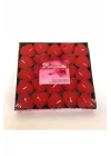50Li Kalp Kırmızı Tealight Mum