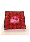 50Li Kalp Kırmızı Tealight Mum