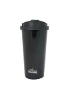 500 ml Paslanmaz Çelik Termos Mug, Çift Katmanlı, Sızdırmaz Kapak, Siyah SI231902