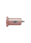 5513 2 Mini Girişli Usb Araç Şarj Cihazı, Pembe