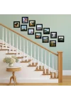 5x5 Picture Frame with Polished Plexiglass - Set of 12 - Signature Collection - Picture Frames with Engineered Wood - Square Frame for Tabletop and Wall Display - Black