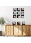 5x5 Picture Frame with Polished Plexiglass - Set of 12 - Signature Collection - Picture Frames with Engineered Wood - Square Frame for Tabletop and Wall Display - Black