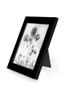 5x5 Picture Frame with Polished Plexiglass - Set of 12 - Signature Collection - Picture Frames with Engineered Wood - Square Frame for Tabletop and Wall Display - Black