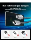 60W 3A PD Type-C to Type-C Hızlı Şarj ve Data Kablosu 1.5 Metre Siyah