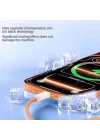 60W Apple İphone Uyumlu Type-C to Type-C Örgülü Hızlı Data ve Şarj Kablosu ve Sim İğnesi Turuncu