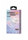 60W Type-C to Type-C Hızlı Şarj ve Data Kablosu 1m Beyaz AZ-B06aB