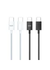60W Type-C to Type-C Hızlı Şarj ve Data Kablosu 1m Beyaz AZ-B06aB