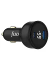65W Led Ekranlı Type-C + USB-A Araç Şarj Aleti iPhone & Android & Notebook Araç içi Şarj Cihazı