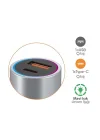 67W TURBO Araç Şarj Başlığı – USB + PD Girişli