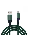 6A 100W USB A to Micro Data ve Hızlı Şarj Kablosu 1 Metre Yeşil