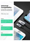 Mfi Lisanslı USB-A & Lightning Örgülü Data ve Şarj Kablosu, 2 Metre, Siyah, ‎60158