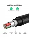 Mfi Lisanslı USB-A & Lightning Örgülü Data ve Şarj Kablosu, 2 Metre, Siyah, ‎60158
